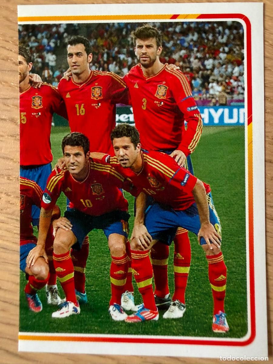 Cromos de f&uacute;tbol: 6 PLATILLA 10 2010 ALBUM DE LA SELECCION CARREFOUR ESPA&Ntilde;A EURO 2020 20 STICKER SIN PEGAR PANINI