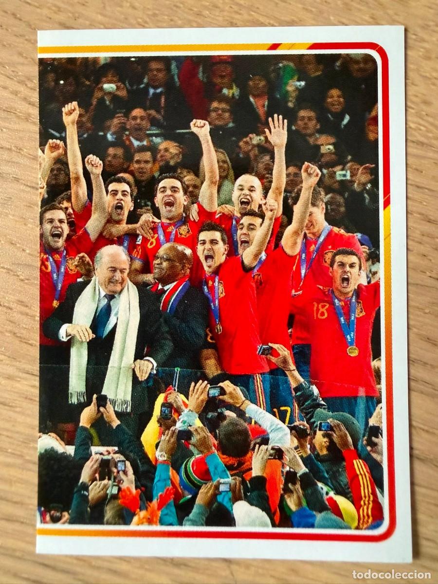 Cromos de f&uacute;tbol: 8 CAMPEONES 10 2010 ALBUM DE LA SELECCION CARREFOUR ESPA&Ntilde;A EURO 2020 20 STICKER SIN PEGAR PANINI