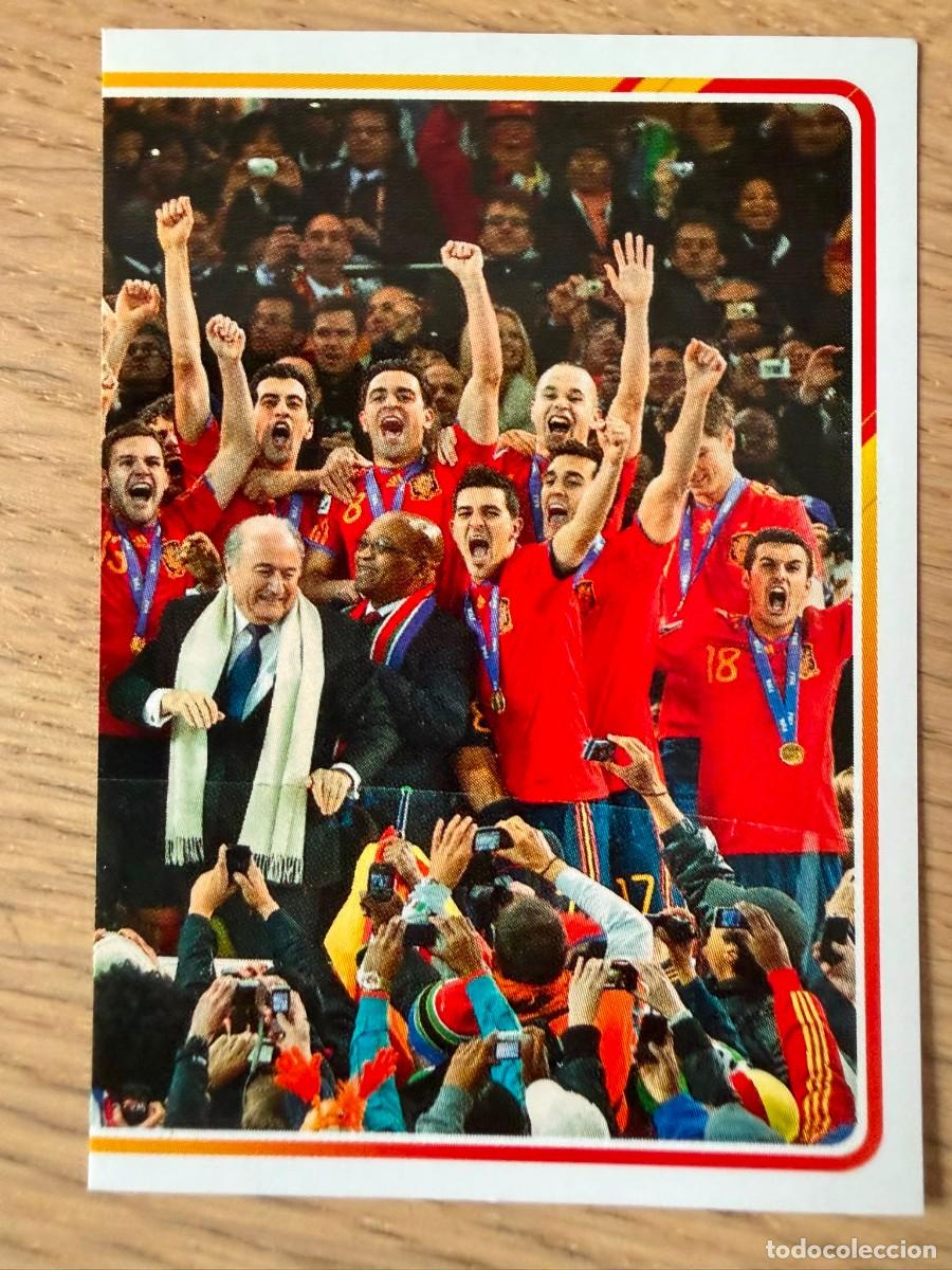 Cromos de f&uacute;tbol: 8 CAMPEONES 10 2010 ALBUM DE LA SELECCION CARREFOUR ESPA&Ntilde;A EURO 2020 20 STICKER SIN PEGAR PANINI