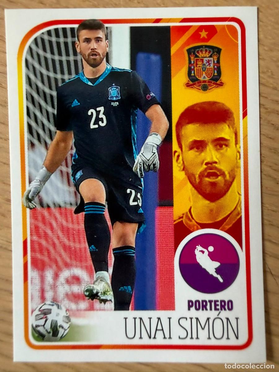 Cromos de f&uacute;tbol: 15 UNAI SIMON ALBUM DE LA SELECCION CARREFOUR ESPA&Ntilde;A EURO 2020 20 SIN PEGAR PANINI STICKER EUROCOPA
