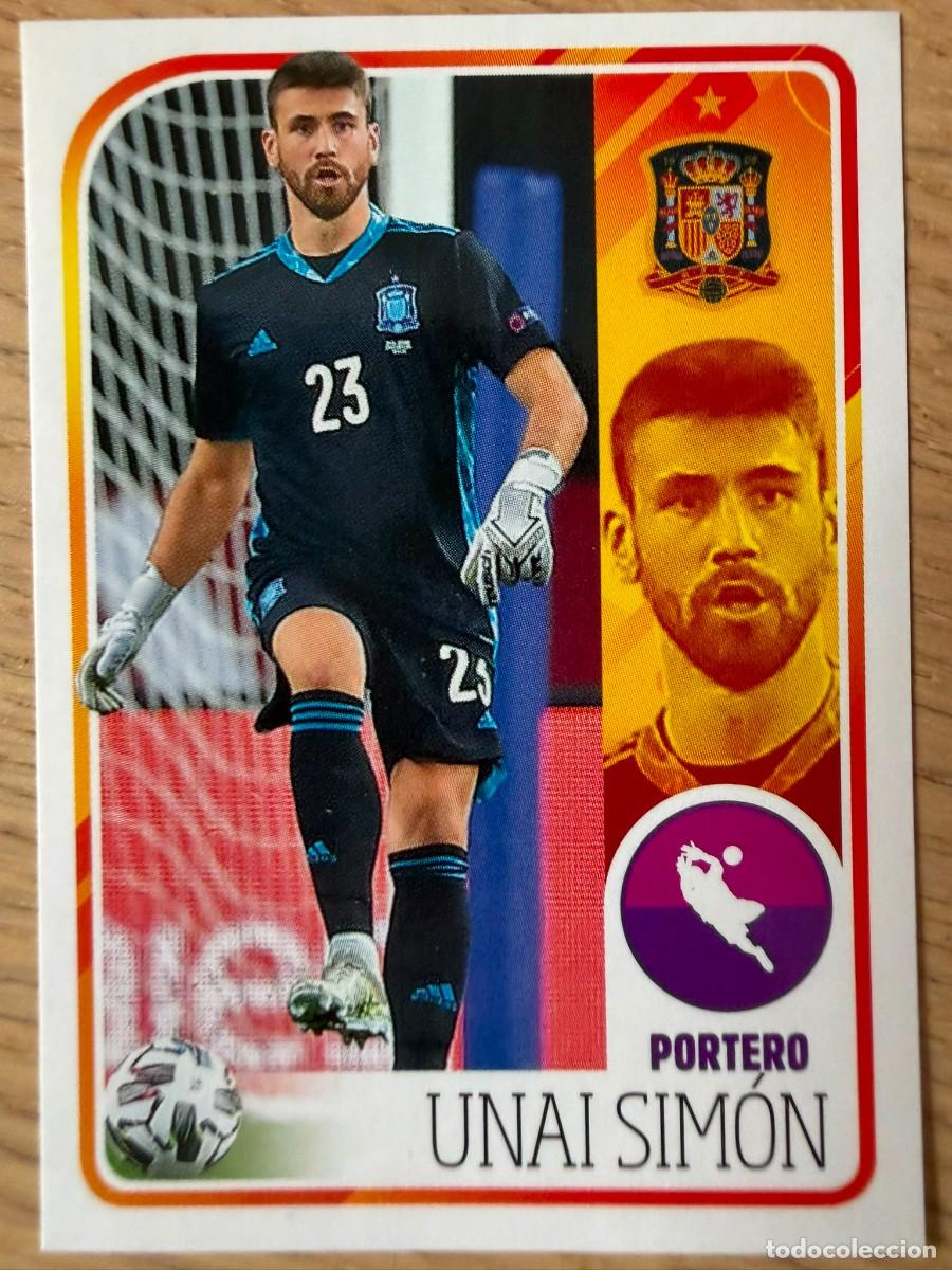 Cromos de f&uacute;tbol: 15 UNAI SIMON ALBUM DE LA SELECCION CARREFOUR ESPA&Ntilde;A EURO 2020 20 SIN PEGAR PANINI STICKER EUROCOPA