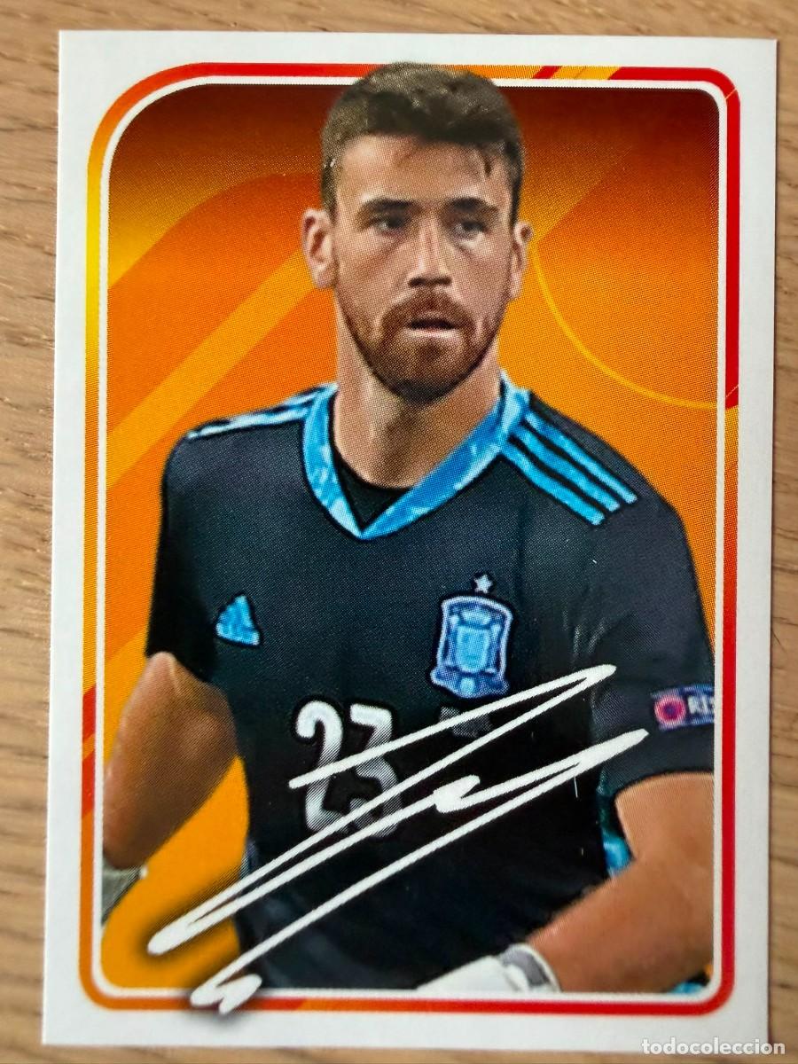 Cromos de f&uacute;tbol: 16 UNAI SIMON AUTOGRAFO FIRMA ALBUM DE LA SELECCION CARREFOUR ESPA&Ntilde;A EURO 2020 20 SIN PEGAR PANINI