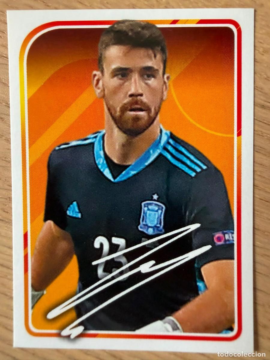 Cromos de Futebol: 16 UNAI SIMON AUTOGRAFO FIRMA ALBUM DE LA SELECCION CARREFOUR ESPA&Ntilde;A EURO 2020 20 SIN PEGAR PANINI