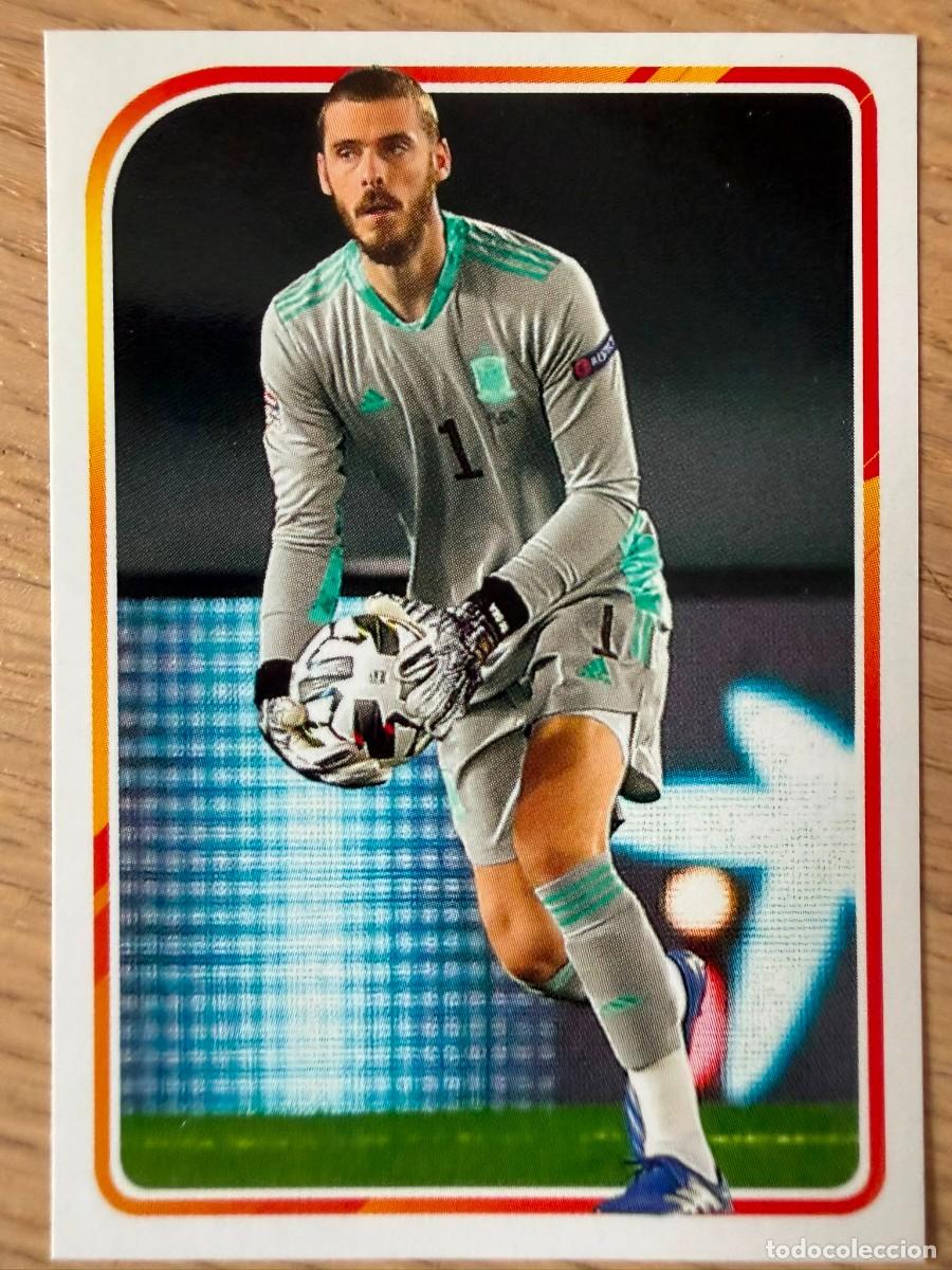 Cromos de f&uacute;tbol: 18 DE GEA ALBUM DE LA SELECCION CARREFOUR ESPA&Ntilde;A EURO 2020 20 SIN PEGAR PANINI STICKER EUROCOPA