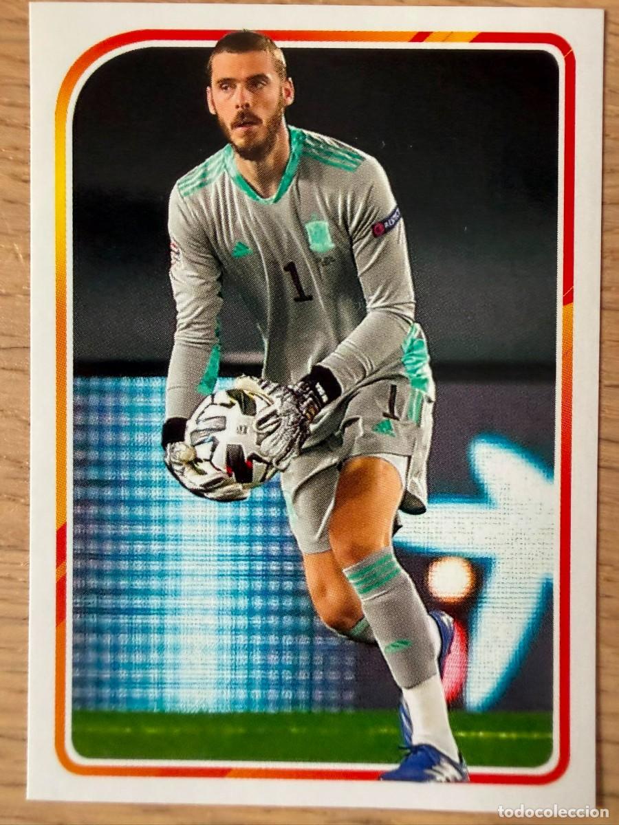Cromos de f&uacute;tbol: 18 DE GEA ALBUM DE LA SELECCION CARREFOUR ESPA&Ntilde;A EURO 2020 20 SIN PEGAR PANINI STICKER EUROCOPA