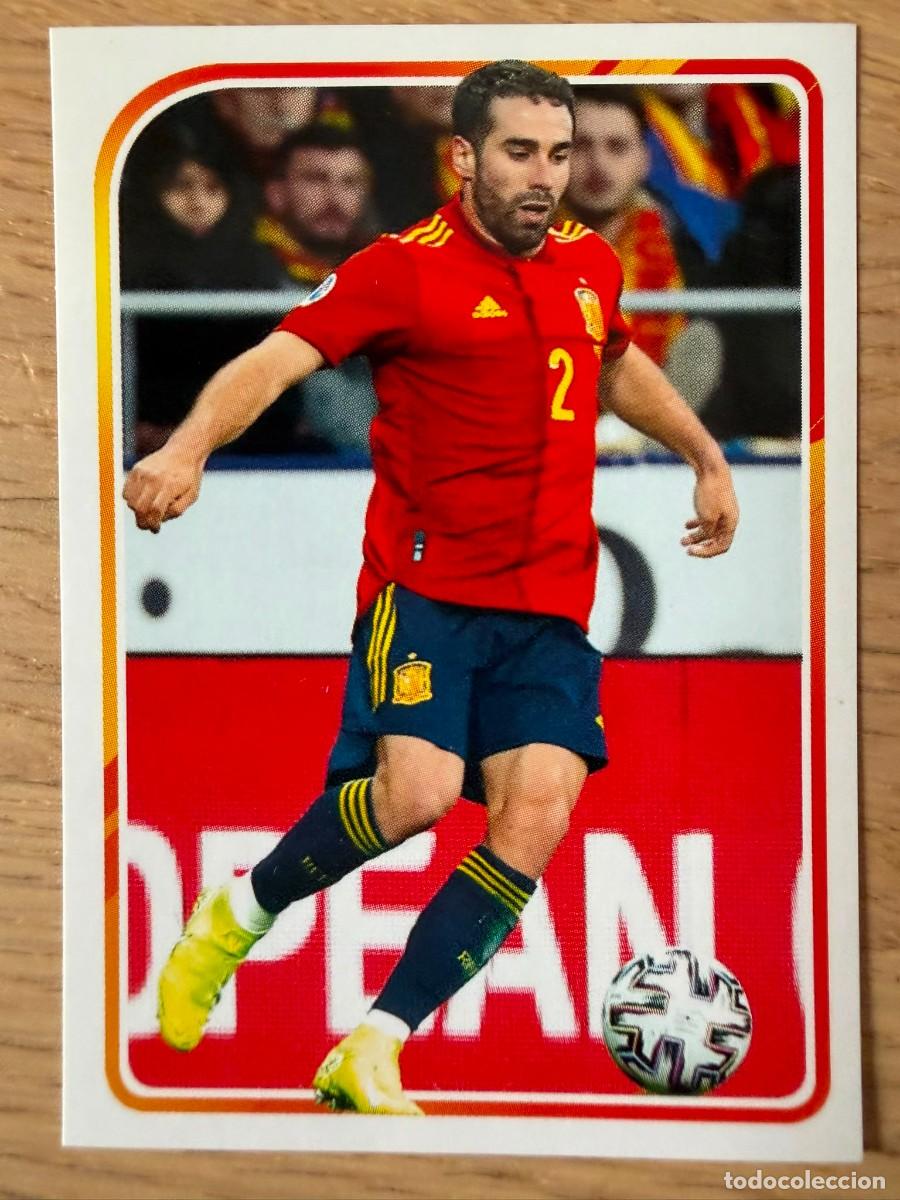 Cromos de f&uacute;tbol: 23 CARVAJAL ALBUM DE LA SELECCION CARREFOUR ESPA&Ntilde;A EURO 2020 20 SIN PEGAR PANINI EUROCOPA STICKER