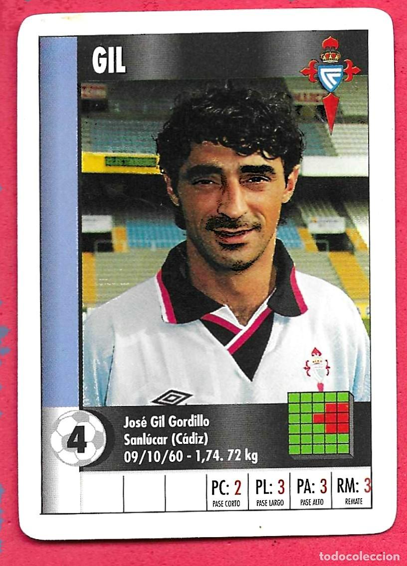 Cromos de f&uacute;tbol: CARTA NAIPE HERACLIO FOURNIER SUPERGOL SUPER GOL MARCA 95 96 1995 1996 - GIL (CELTA)