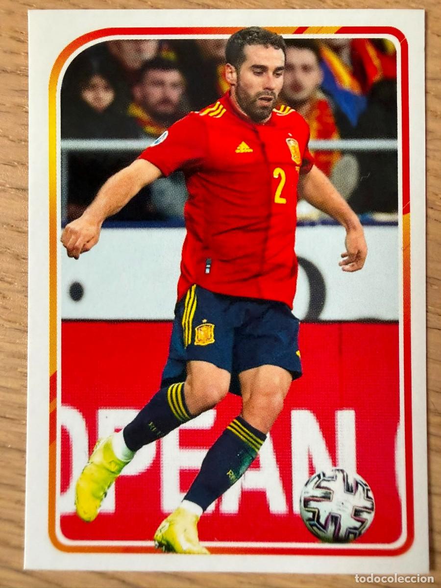 Cromos de f&uacute;tbol: 23 CARVAJAL ALBUM DE LA SELECCION CARREFOUR ESPA&Ntilde;A EURO 2020 20 SIN PEGAR PANINI EUROCOPA STICKER