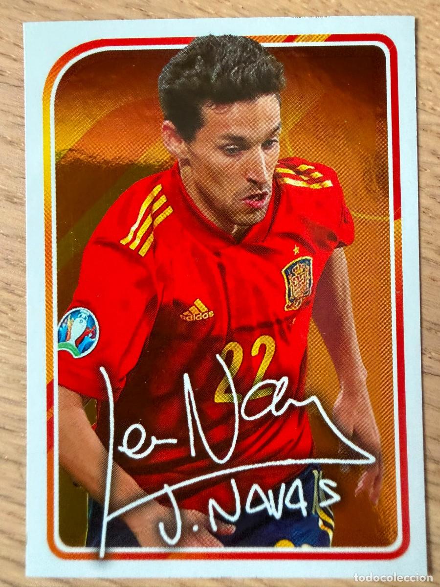 Cromos de f&uacute;tbol: 26 JESUS NAVAS AUTOGRAFO FIRMA ALBUM DE LA SELECCION CARREFOUR ESPA&Ntilde;A EURO 2020 20 SIN PEGAR PANINI