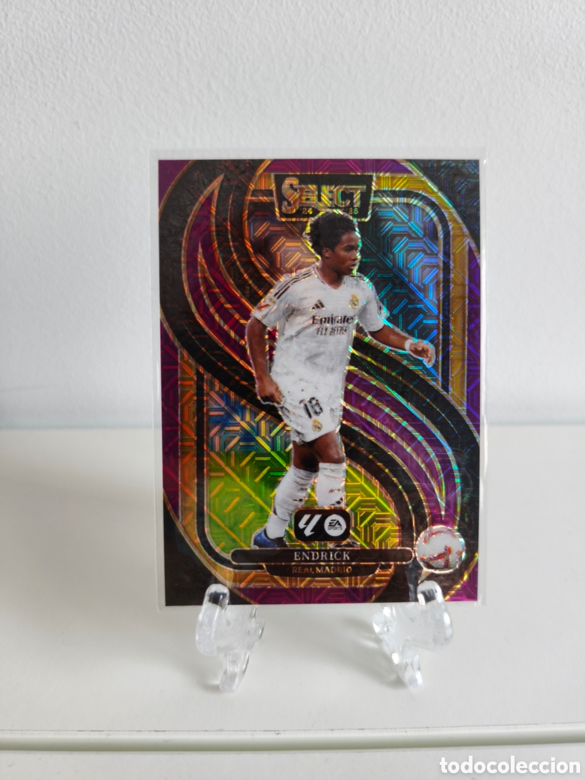 Cromos de f&uacute;tbol: Panini select la liga Endrick Real Madrid purple mojo