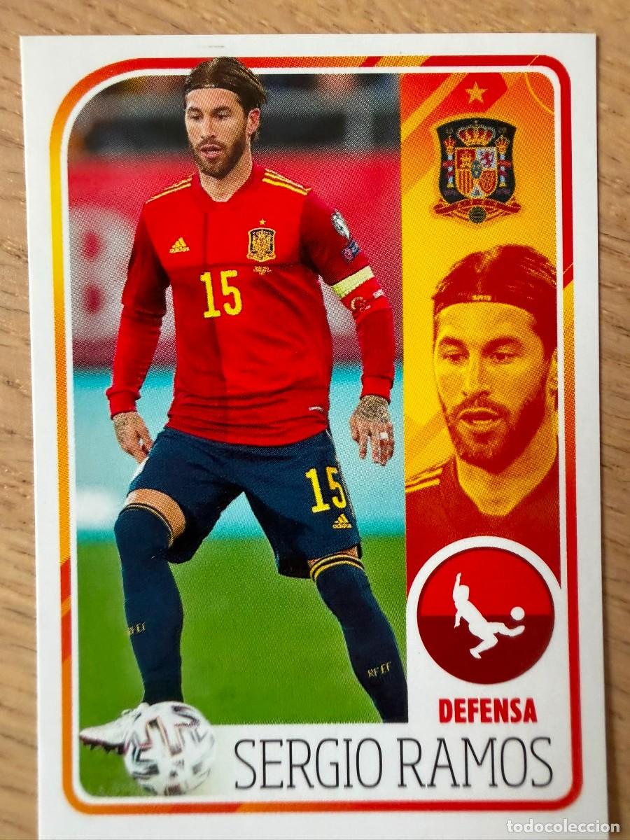 Cromos de f&uacute;tbol: 27 SERGIO RAMOS ALBUM DE LA SELECCION CARREFOUR ESPA&Ntilde;A EURO 2020 20 SIN PEGAR PANINI STICKER