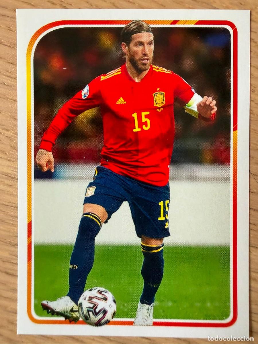 Cromos de f&uacute;tbol: 29 SERGIO RAMOS ALBUM DE LA SELECCION CARREFOUR ESPA&Ntilde;A EURO 2020 20 SIN PEGAR PANINI STICKER