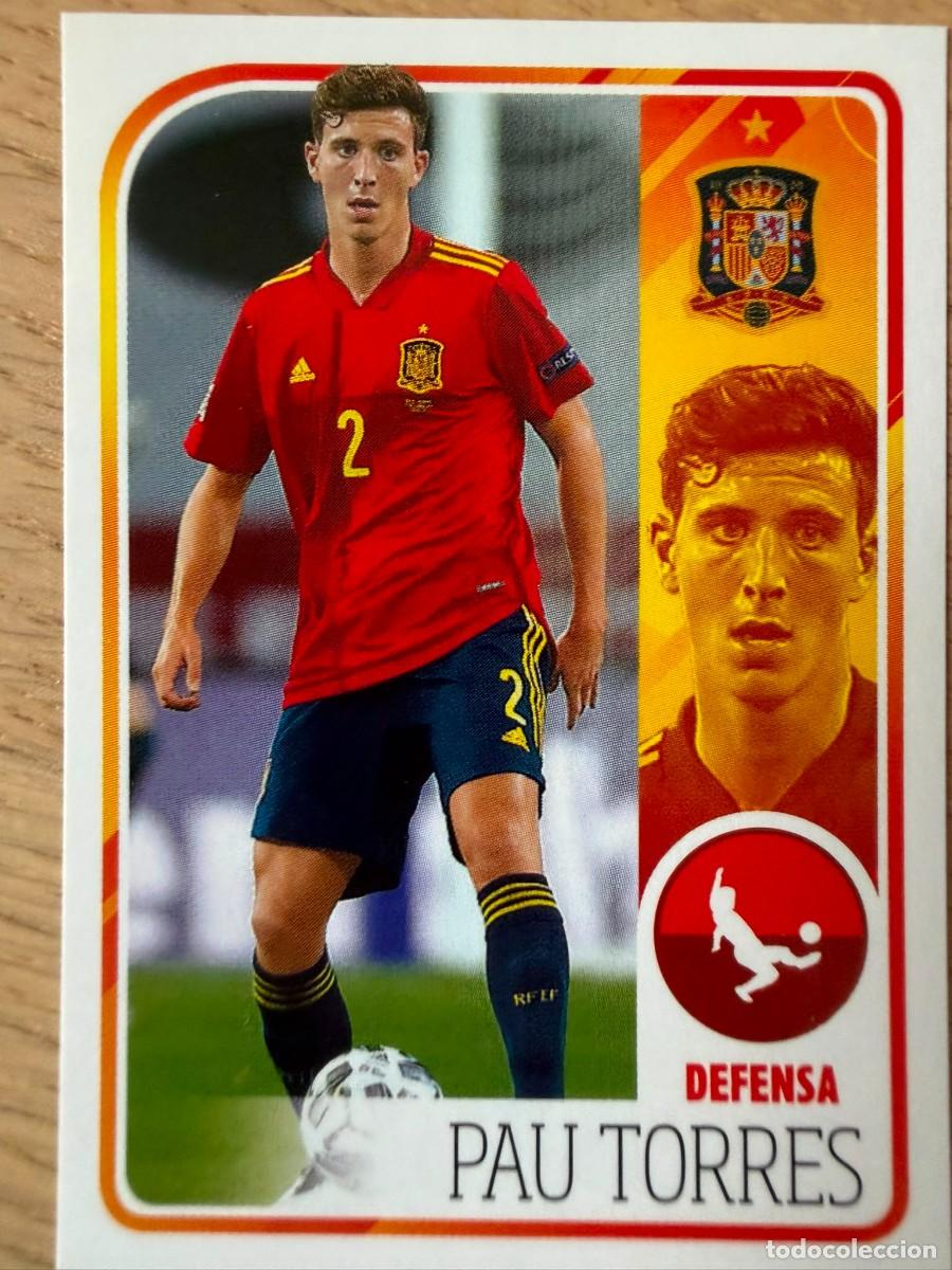 Cromos de f&uacute;tbol: 31 PAU TORRES ALBUM DE LA SELECCION CARREFOUR ESPA&Ntilde;A EURO 2020 20 SIN PEGAR PANINI STICKER EUROCOPA