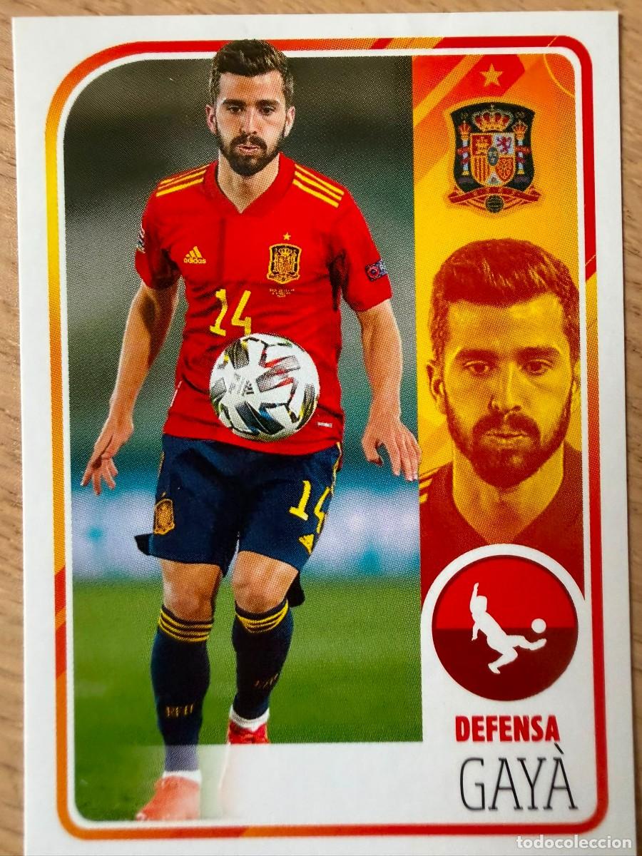 Cromos de f&uacute;tbol: 37 GAYA ALBUM DE LA SELECCION CARREFOUR ESPA&Ntilde;A EURO 2020 20 SIN PEGAR PANINI STICKER EUROCOPA