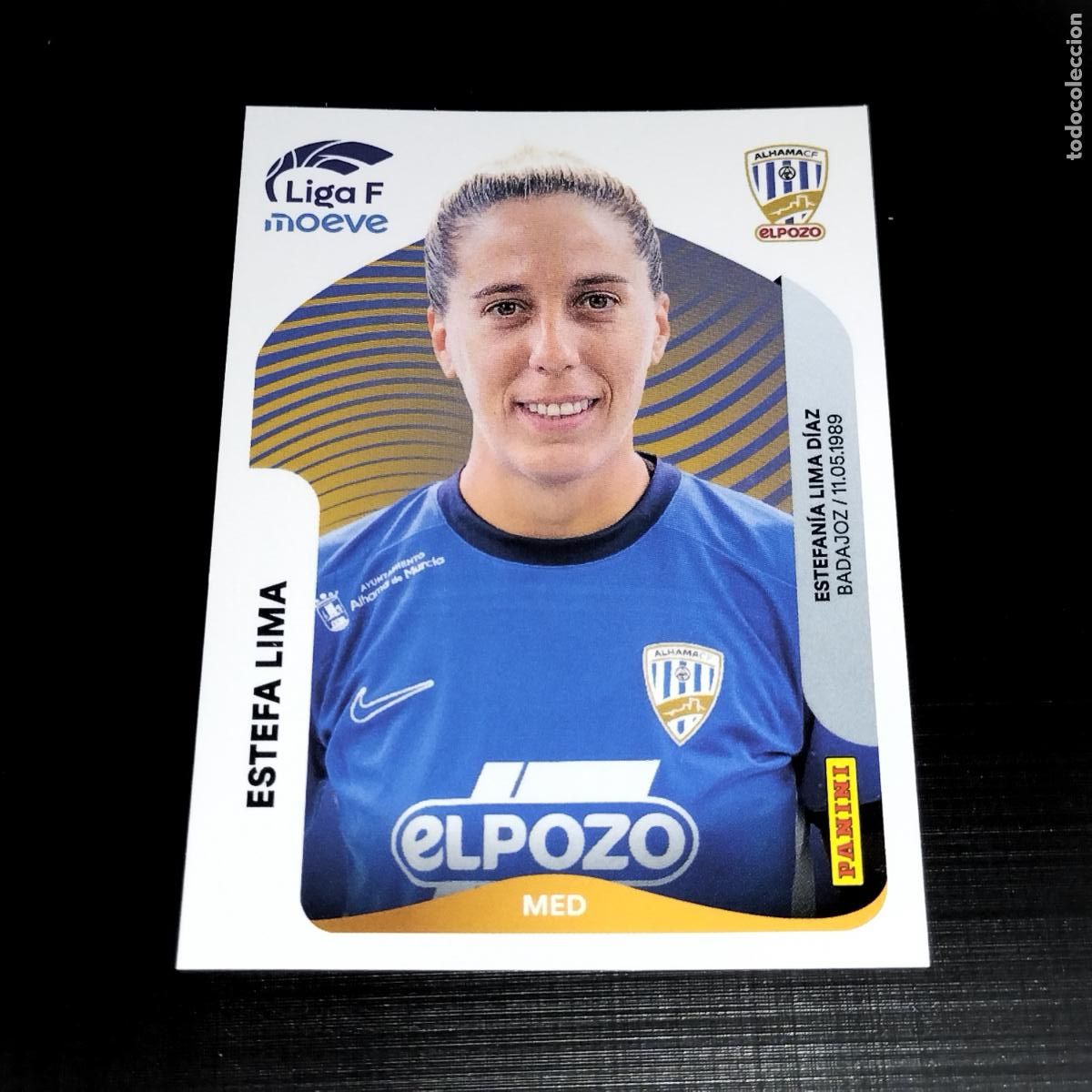 Cromos de f&uacute;tbol: 16 B ESTEFA LIMA ALHAMA CF EL POZO CROMOS LIGA F MOEVE FEMENINA PANINI 2025 2026 25 26