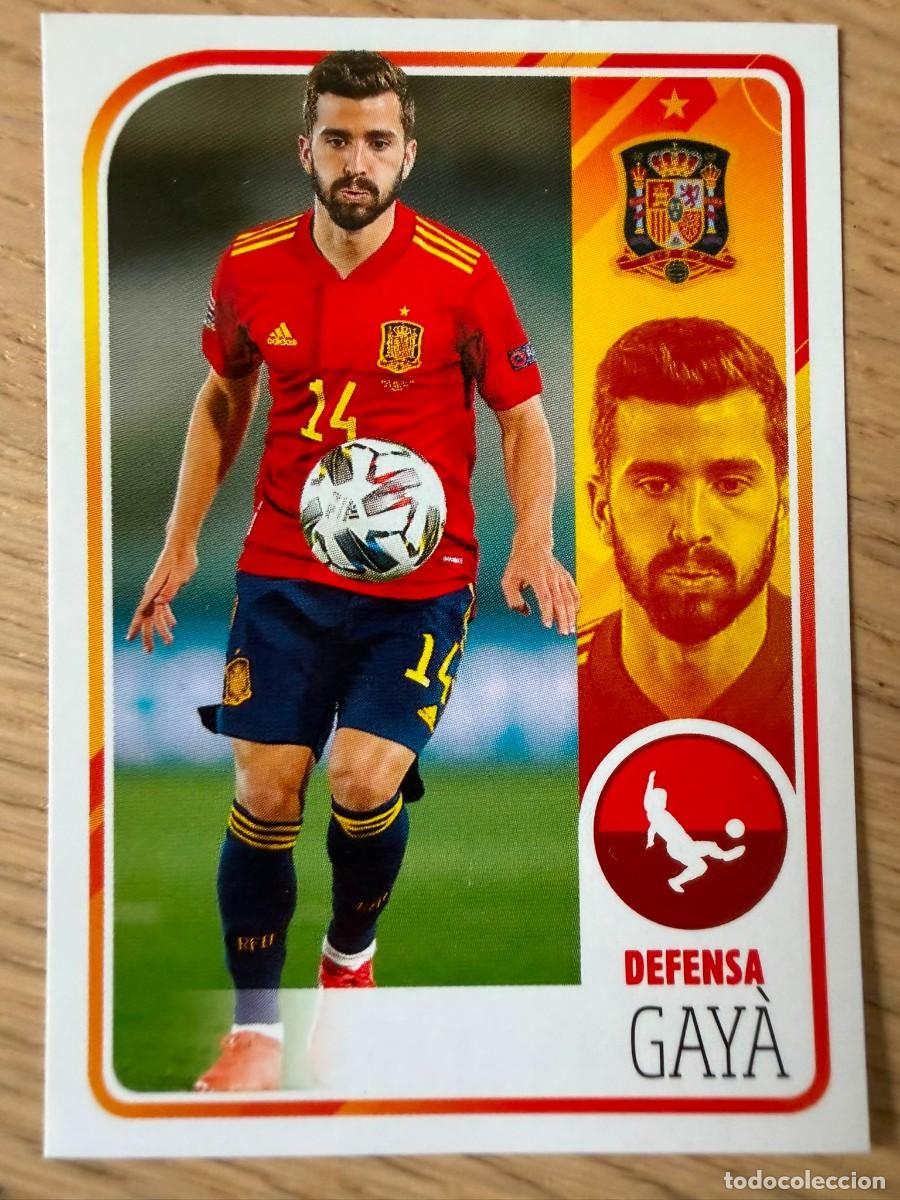 Cromos de f&uacute;tbol: 37 GAYA ALBUM DE LA SELECCION CARREFOUR ESPA&Ntilde;A EURO 2020 20 SIN PEGAR PANINI STICKER EUROCOPA