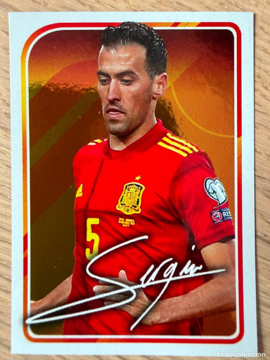 Cromos de f&uacute;tbol: 44 BUSQUET AUTOGRAFO ALBUM DE LA SELECCION CARREFOUR ESPA&Ntilde;A EURO 2020 20 SIN PEGAR PANINI STICKER
