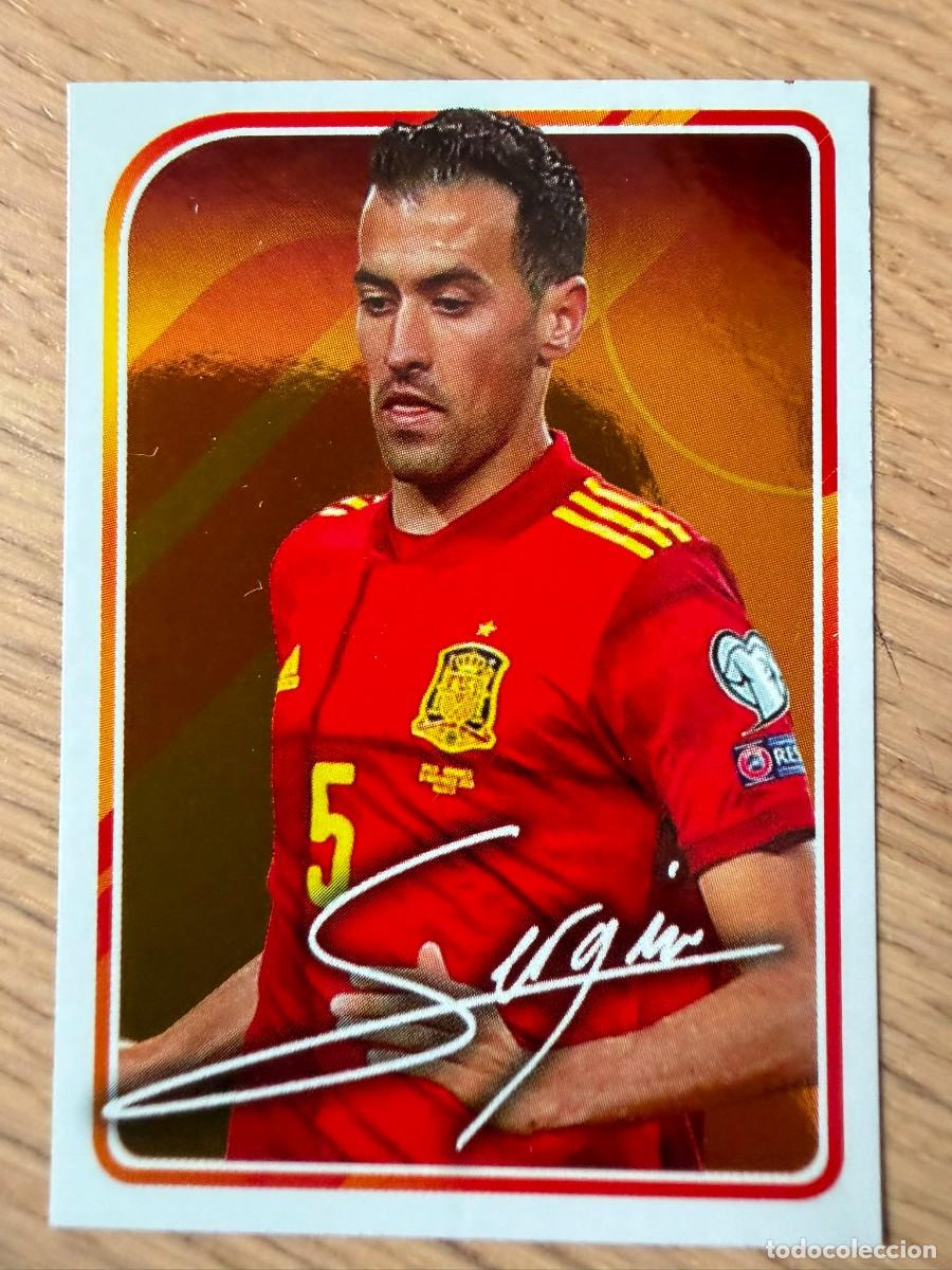 Cromos de f&uacute;tbol: 44 BUSQUET AUTOGRAFO ALBUM DE LA SELECCION CARREFOUR ESPA&Ntilde;A EURO 2020 20 SIN PEGAR PANINI STICKER