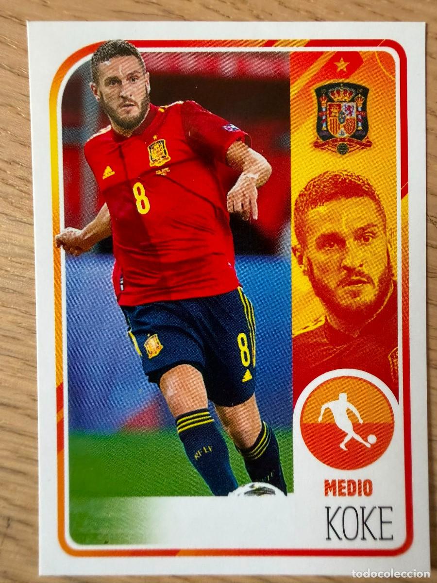 Cromos de f&uacute;tbol: 45 KOKE ALBUM DE LA SELECCION CARREFOUR ESPA&Ntilde;A EURO 2020 20 SIN PEGAR PANINI STICKER EUROCOPA