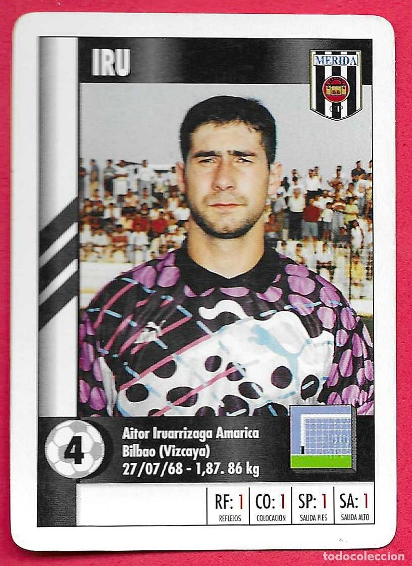 Fu&szlig;ball-Sticker: CARTA NAIPE HERACLIO FOURNIER SUPERGOL SUPER GOL MARCA 95 96 1995 1996 - IRU (M&Eacute;RIDA)