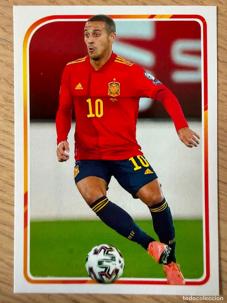 Cromos de f&uacute;tbol: 54 THIAGO ALBUM DE LA SELECCION CARREFOUR ESPA&Ntilde;A EURO 2020 20 SIN PEGAR PANINI STICKER EUROCOPA