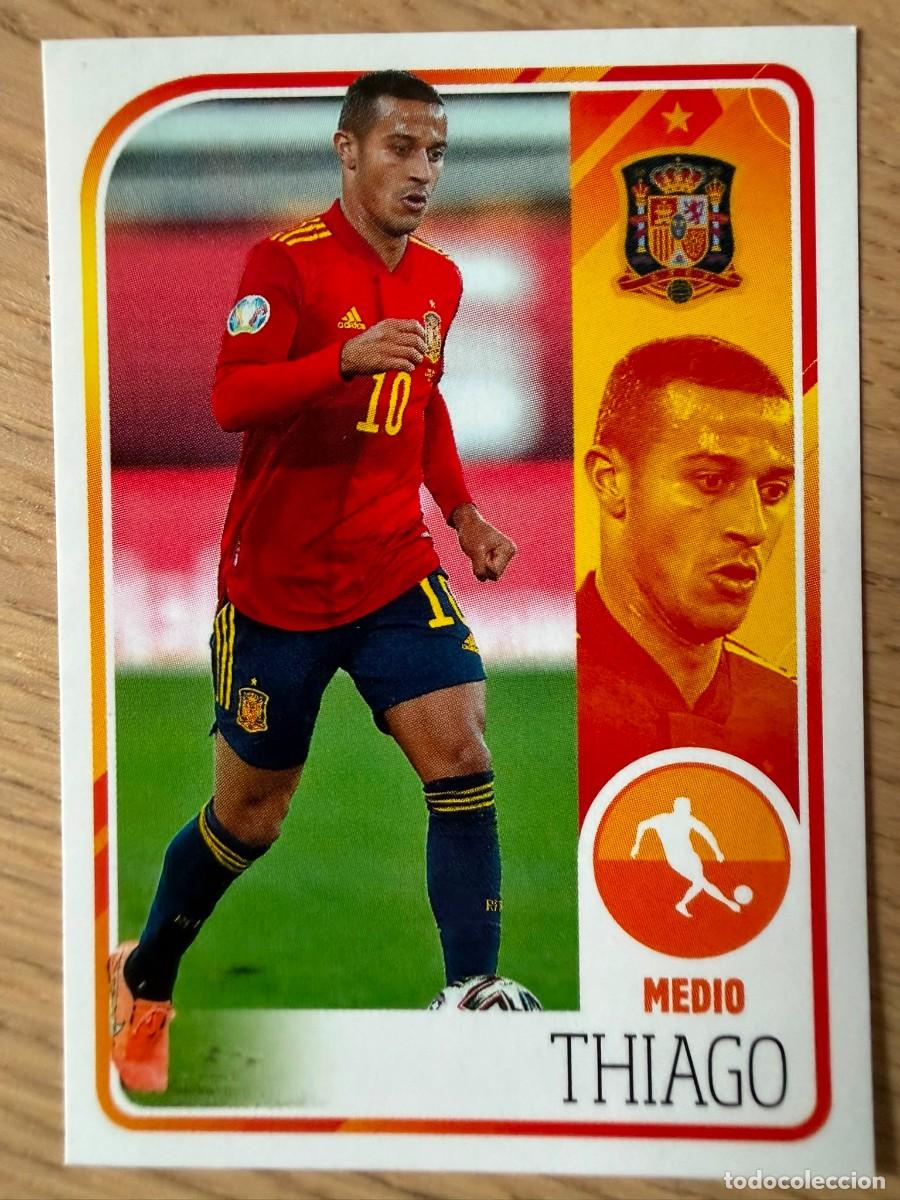 Cromos de f&uacute;tbol: 55 THIAGO ALBUM DE LA SELECCION CARREFOUR ESPA&Ntilde;A EURO 2020 20 SIN PEGAR PANINI STICKER EUROCOPA