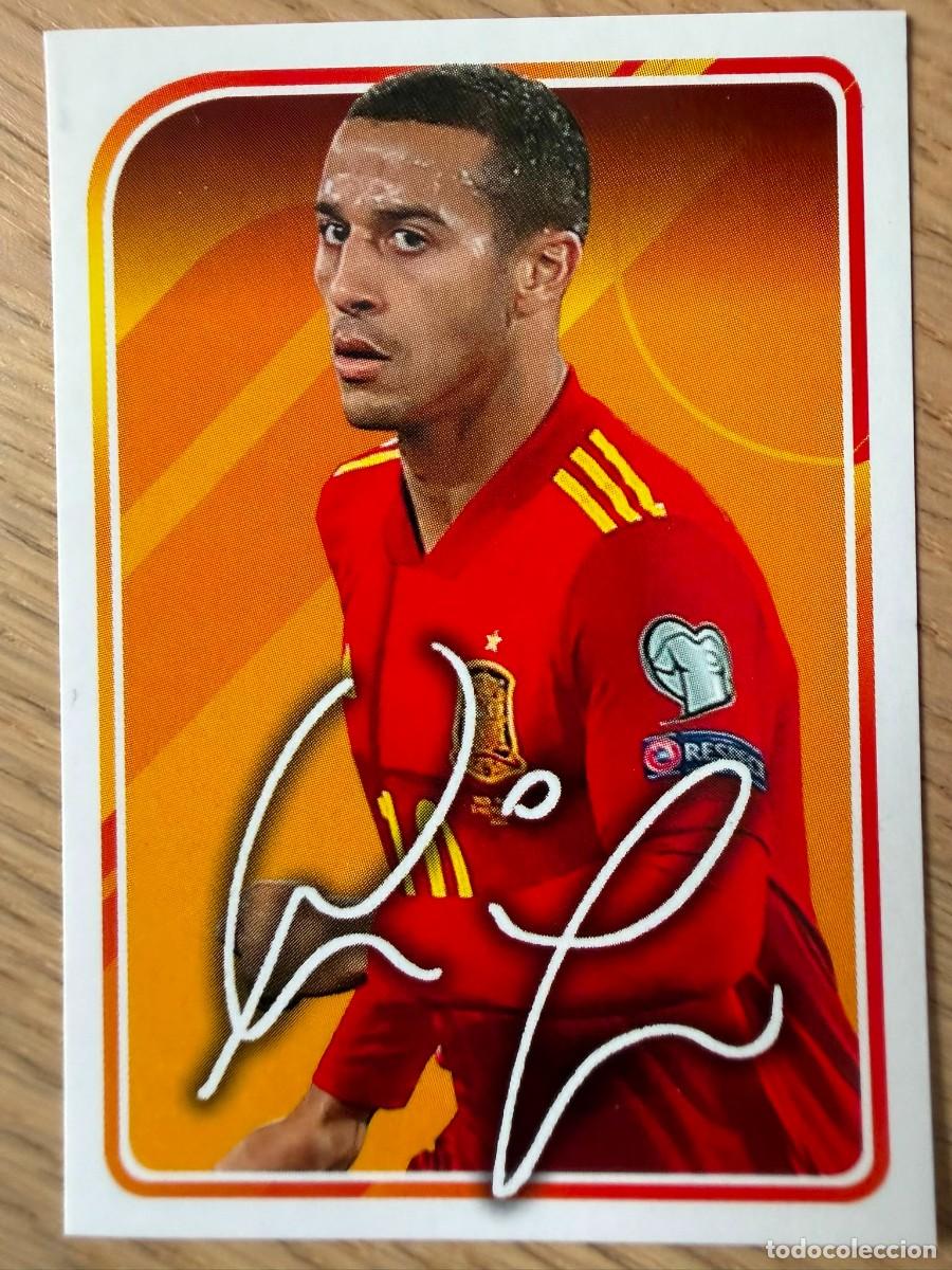 Cromos de f&uacute;tbol: 56 THIAGO AUTOGRAFO ALBUM DE LA SELECCION CARREFOUR ESPA&Ntilde;A EURO 2020 20 SIN PEGAR PANINI STICKER