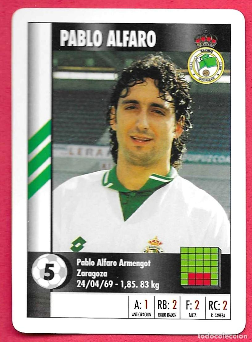 Cromos de f&uacute;tbol: CARTA NAIPE FOURNIER SUPERGOL SUPER GOL MARCA 95 96 1995 1996 PABLO ALFARO (RACING SANTANDER)