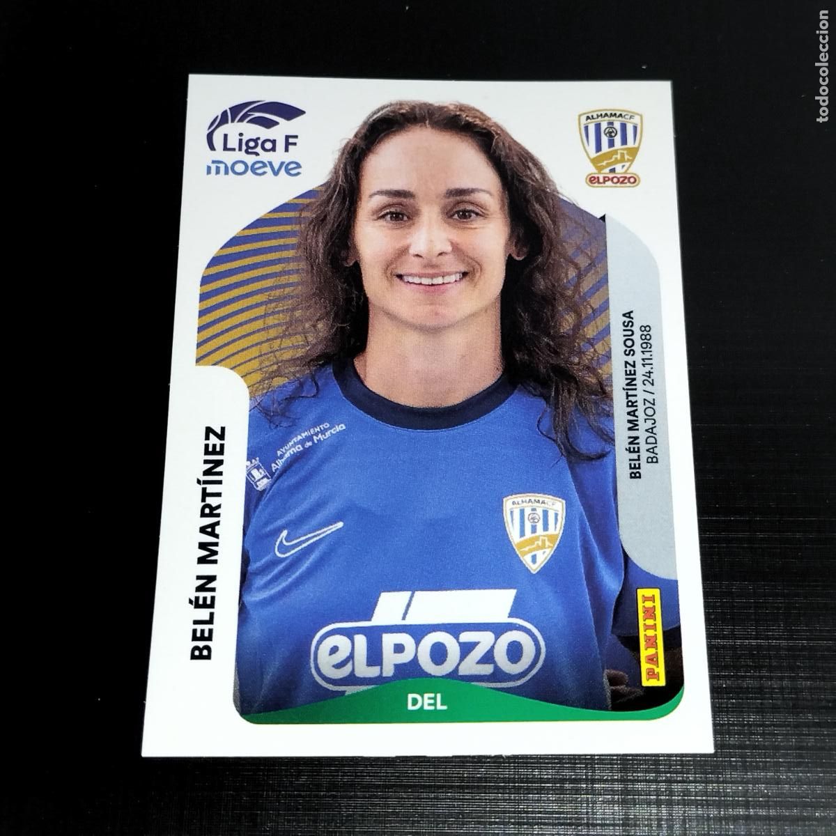 Cromos de f&uacute;tbol: 20 BELEN MARTINEZ ALHAMA CF EL POZO CROMOS LIGA F MOEVE FEMENINA PANINI 2025 2026 25 26