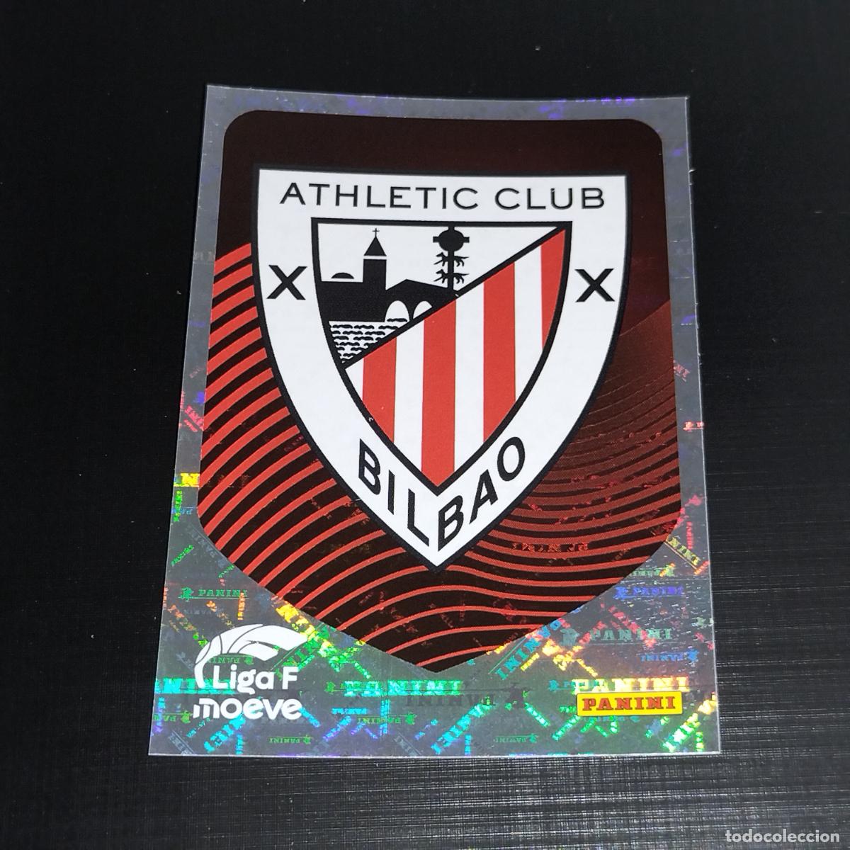 Cromos de f&uacute;tbol: 22 ESCUDO LOGO ATHLETIC BILBAO CROMOS LIGA F MOEVE FEMENINA PANINI 2025 2026 25 26