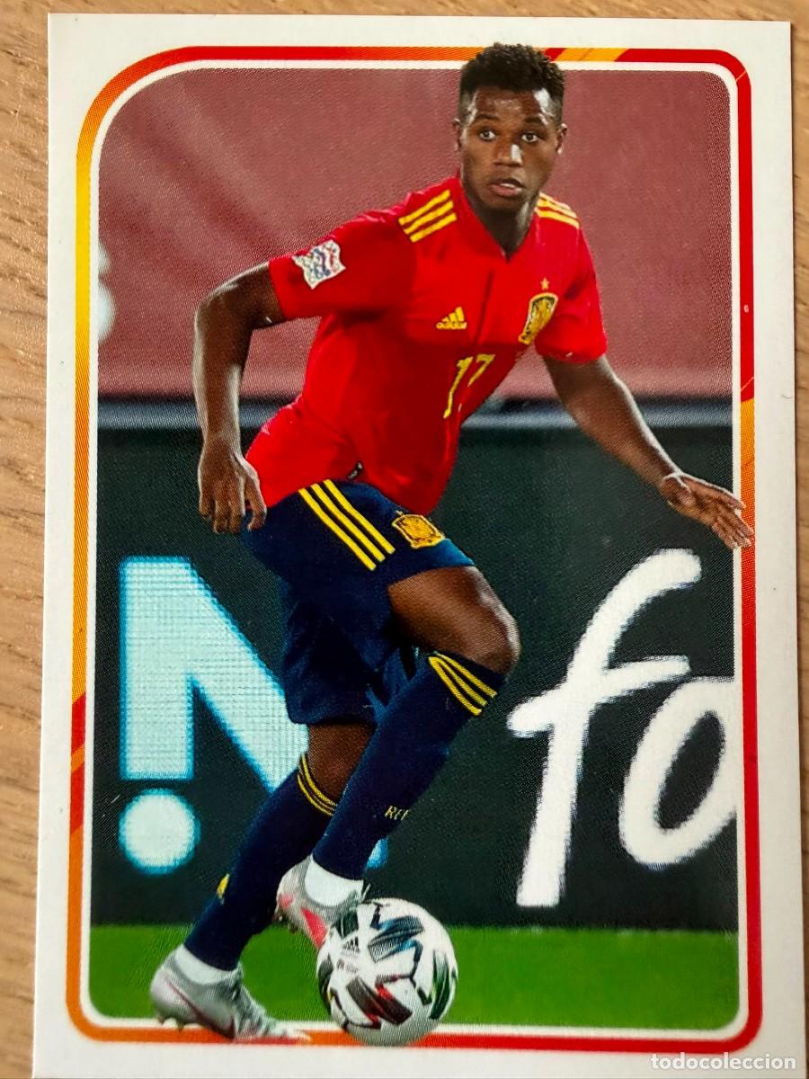 Cromos de f&uacute;tbol: 60 ANSU FATI ALBUM DE LA SELECCION CARREFOUR ESPA&Ntilde;A EURO 2020 20 SIN PEGAR PANINI STICKER EUROCOPA