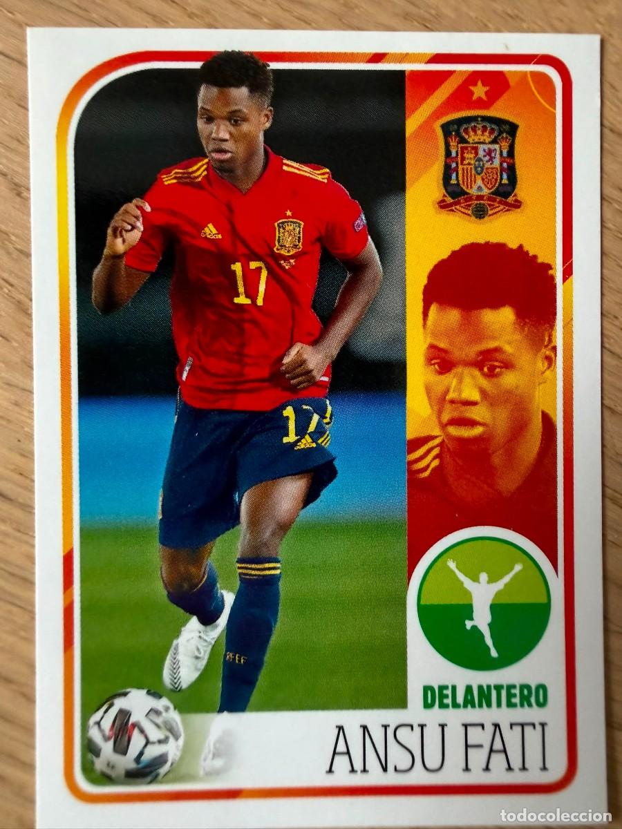Cromos de f&uacute;tbol: 61 ANSU FATI ALBUM DE LA SELECCION CARREFOUR ESPA&Ntilde;A EURO 2020 20 SIN PEGAR PANINI STICKER EUROCOPA