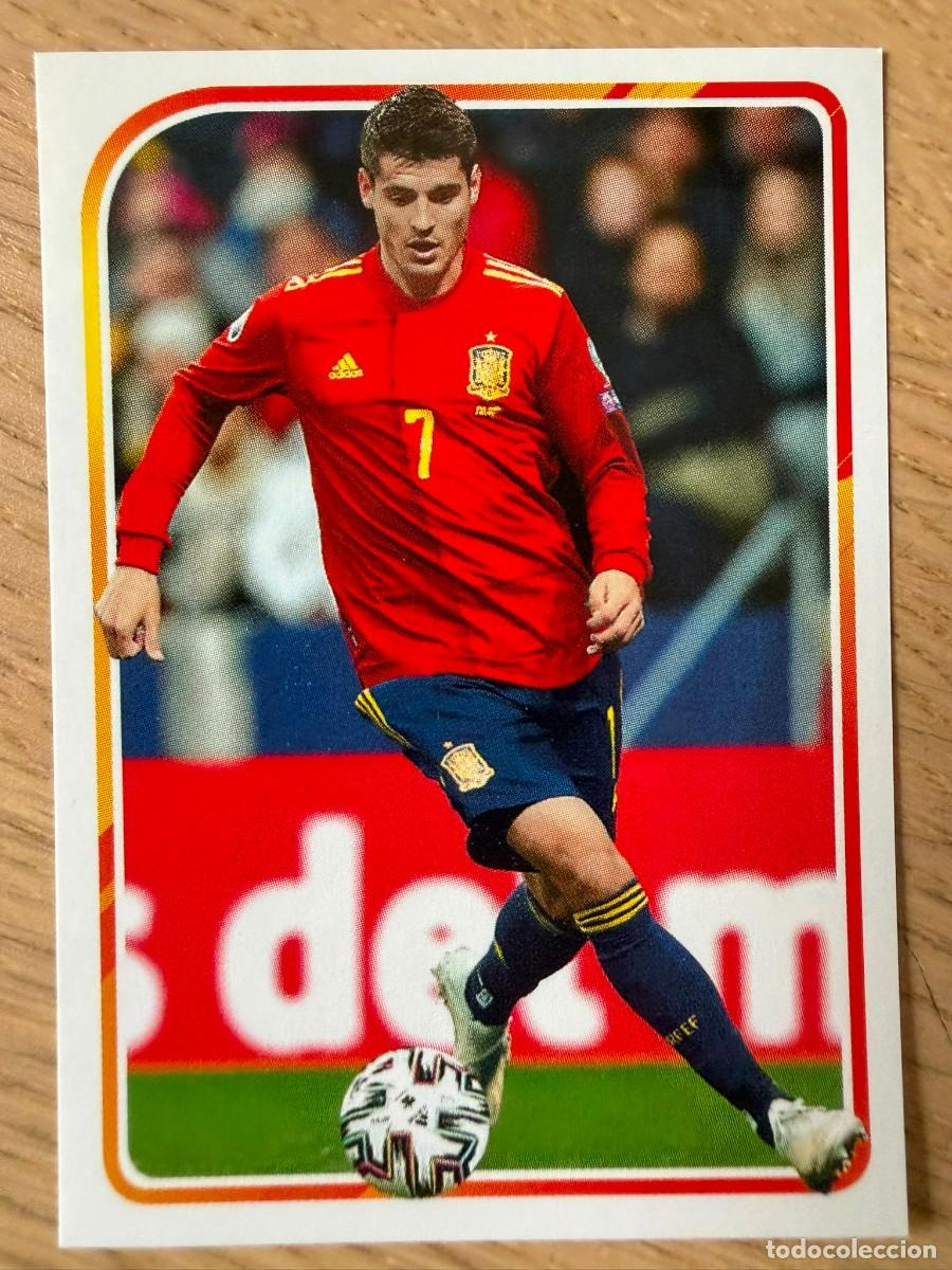 Cromos de f&uacute;tbol: 66 MORATA ALBUM DE LA SELECCION CARREFOUR ESPA&Ntilde;A EURO 2020 20 SIN PEGAR PANINI STICKER EUROCOPA