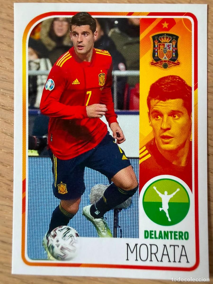Cromos de f&uacute;tbol: 67 MORATA ALBUM DE LA SELECCION CARREFOUR ESPA&Ntilde;A EURO 2020 20 SIN PEGAR PANINI STICKER EUROCOPA