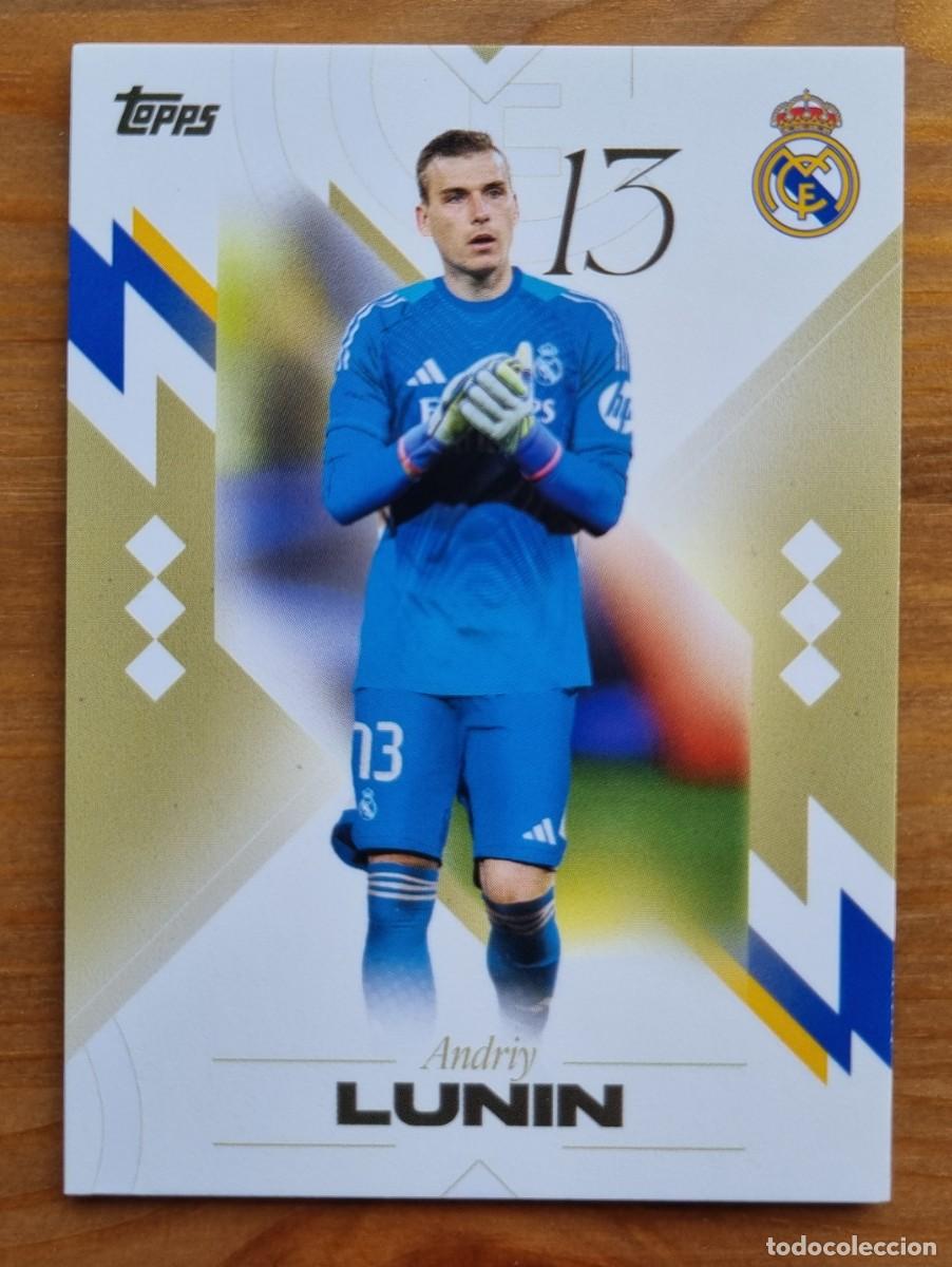 Cromos de f&uacute;tbol: 2 LUNIN (Real Madrid CF). Topps &rdquo;LOS BLANCOS&rdquo; 2025 2026 25 26