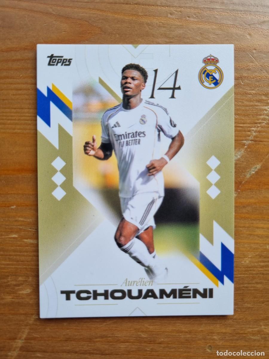 Cromos de f&uacute;tbol: 13 TCHOUAM&Eacute;NI (Real Madrid CF). Topps &rdquo;LOS BLANCOS&rdquo; 2025 2026 25 26