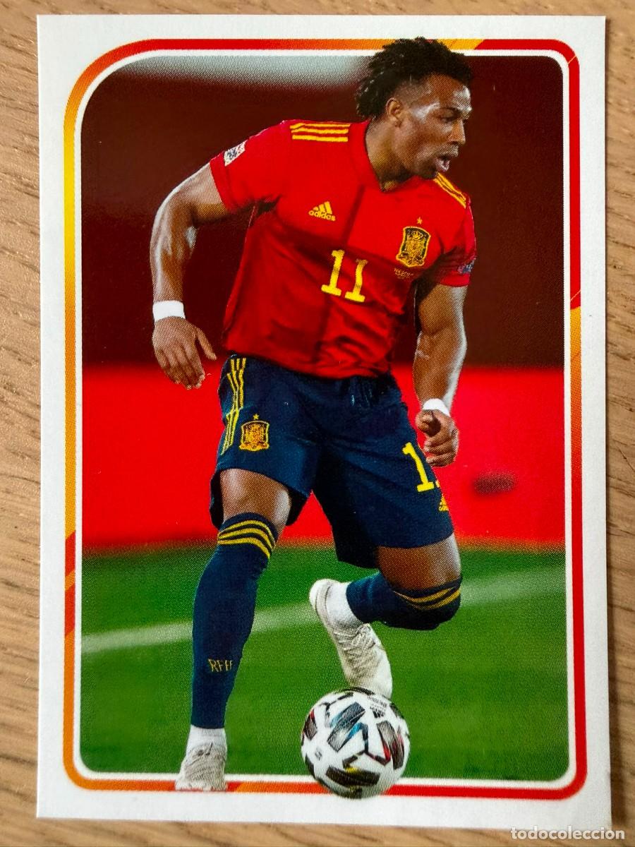 Cromos de f&uacute;tbol: 83 ADAMA ALBUM DE LA SELECCION CARREFOUR ESPA&Ntilde;A EURO 2020 20 SIN PEGAR PANINI STICKER EUROCOPA