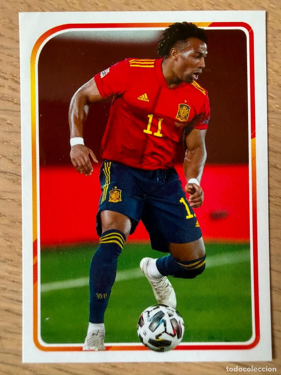 Cromos de f&uacute;tbol: 83 ADAMA ALBUM DE LA SELECCION CARREFOUR ESPA&Ntilde;A EURO 2020 20 SIN PEGAR PANINI STICKER EUROCOPA