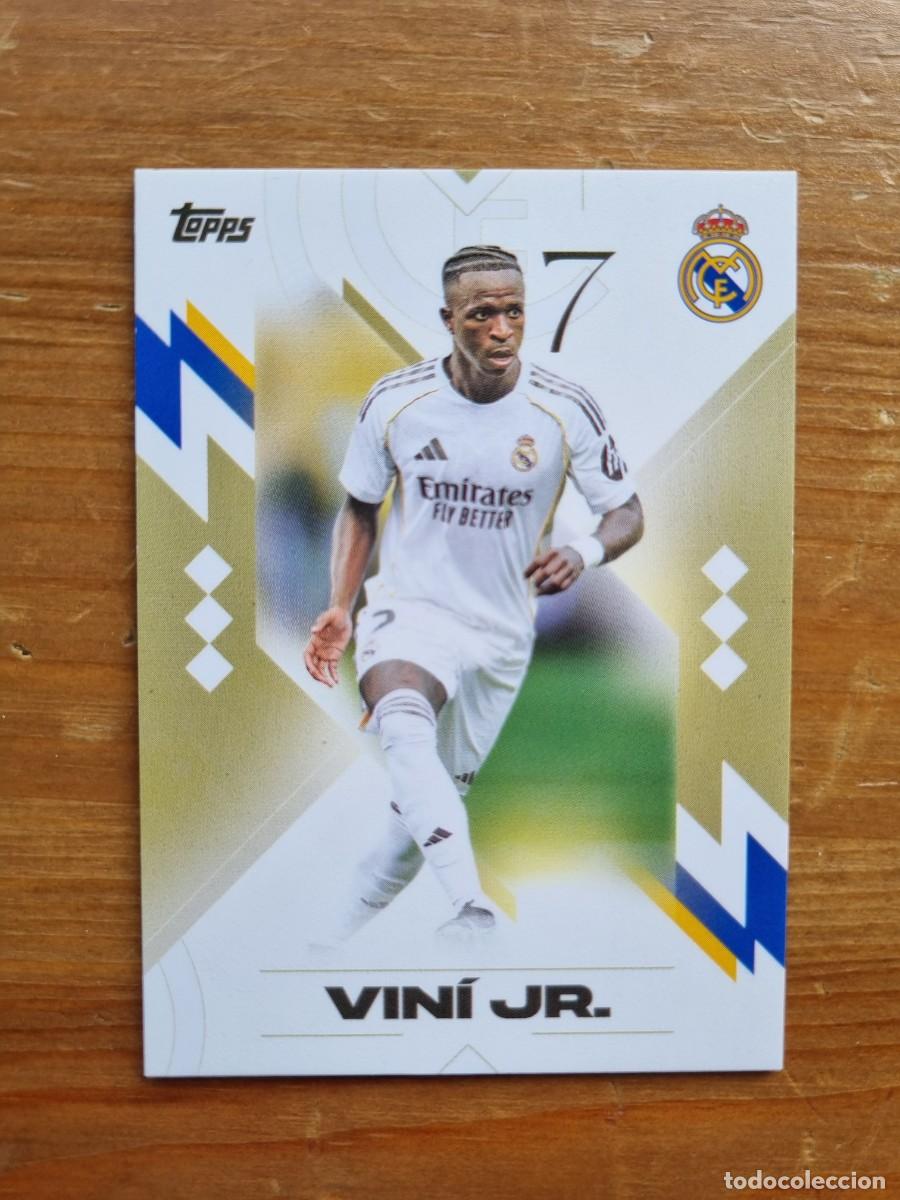 Cromos de f&uacute;tbol: 22 VINI JR. (Real Madrid CF). Topps &rdquo;LOS BLANCOS&rdquo; 2025 2026 25 26