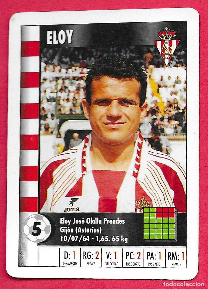Cromos de f&uacute;tbol: CARTA NAIPE HERACLIO FOURNIER SUPERGOL SUPER GOL MARCA 95 96 1995 1996 - ELOY (SPORTING DE GIJ&Oacute;N)