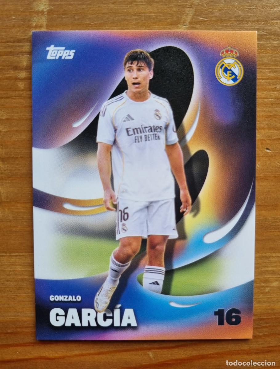 Cromos de f&uacute;tbol: 32 GONZALO GARC&Iacute;A (Real Madrid CF) FUTURO. Topps &rdquo;LOS BLANCOS&rdquo; 2025 2026 25 26