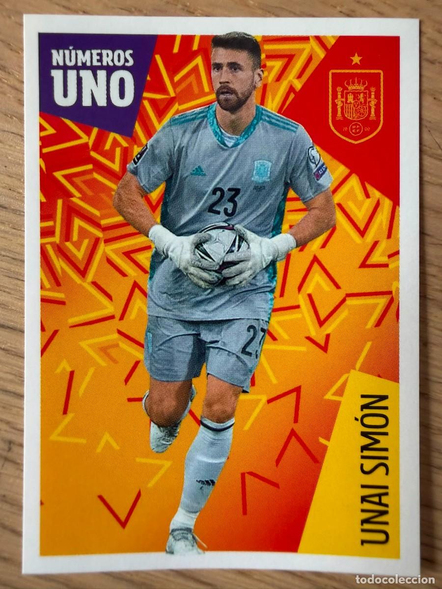 Cromos de f&uacute;tbol: 8 UNAI SIMON LOS IDOLOS DE LA ROJA CRACKS CARREFOUR ESPA&Ntilde;A MUNDIAL 2022 22 SIN PEGAR PANINI