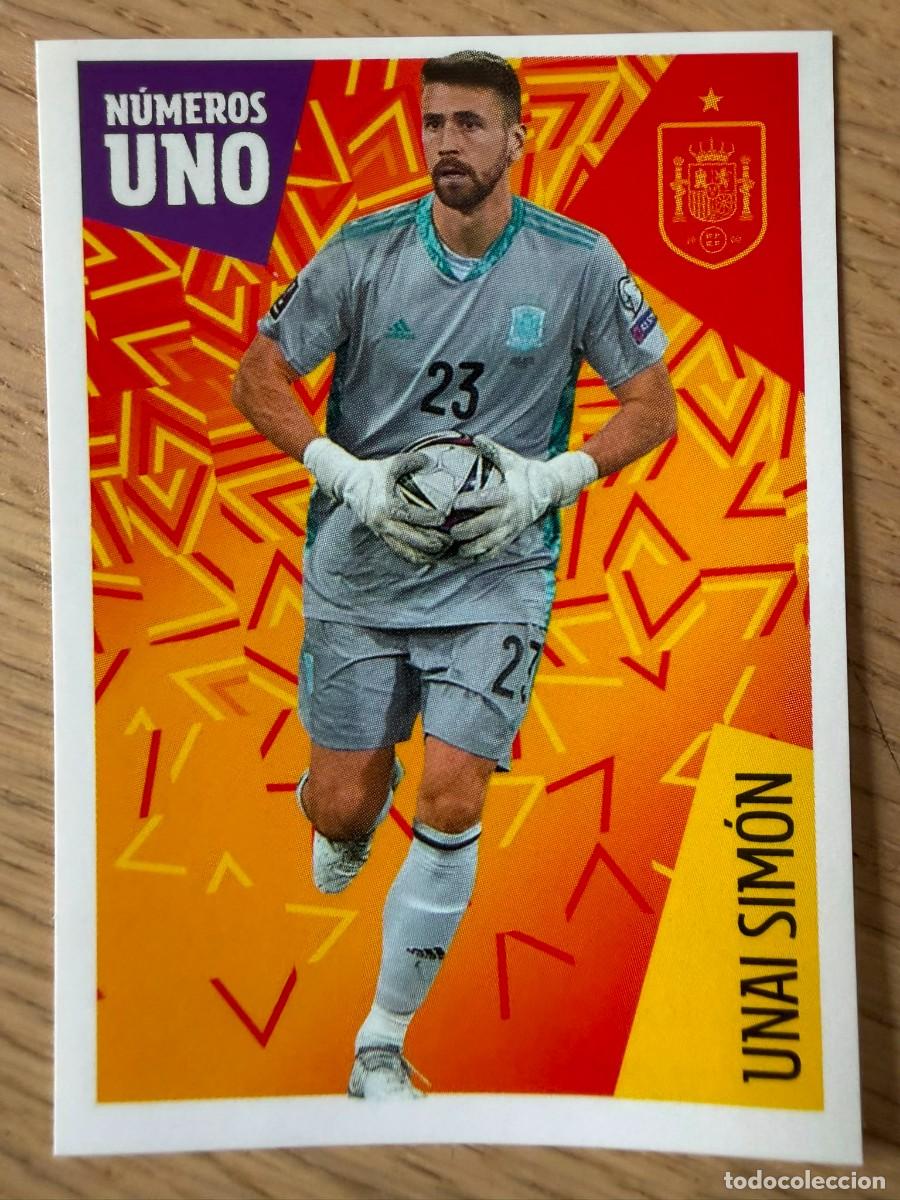 Cromos de f&uacute;tbol: 8 UNAI SIMON LOS IDOLOS DE LA ROJA CRACKS CARREFOUR ESPA&Ntilde;A MUNDIAL 2022 22 SIN PEGAR PANINI