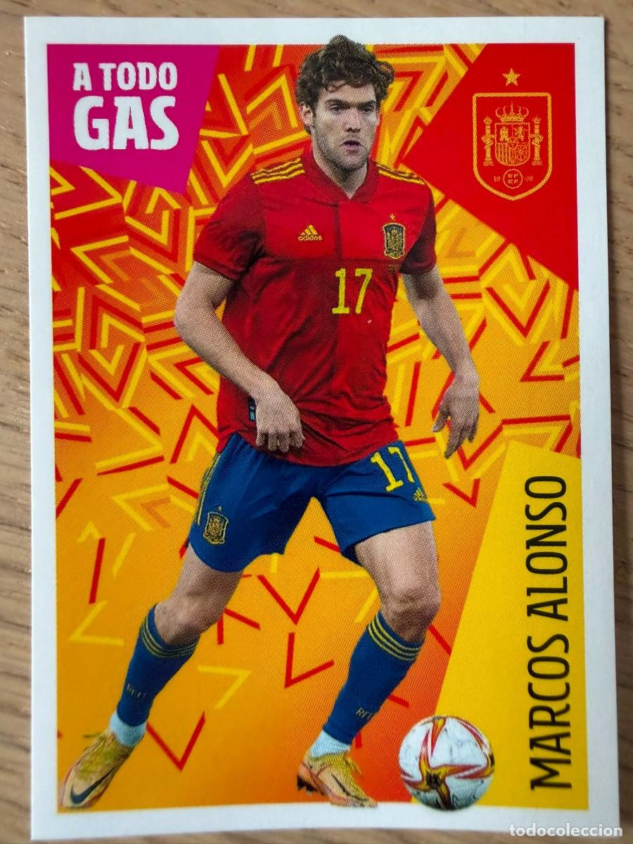 Figurine di Calcio: 15 MARCOS ALONSO LOS IDOLOS DE LA ROJA CRACKS CARREFOUR ESPA&Ntilde;A MUNDIAL 2022 22 SIN PEGAR PANINI