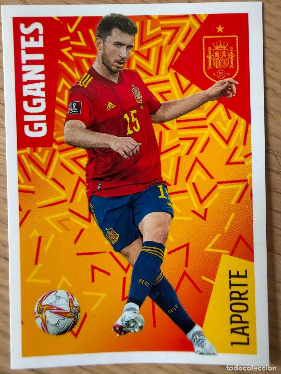 Figurine di Calcio: 16 LAPORTE LOS IDOLOS DE LA ROJA CRACKS CARREFOUR ESPA&Ntilde;A MUNDIAL 2022 22 SIN PEGAR PANINI