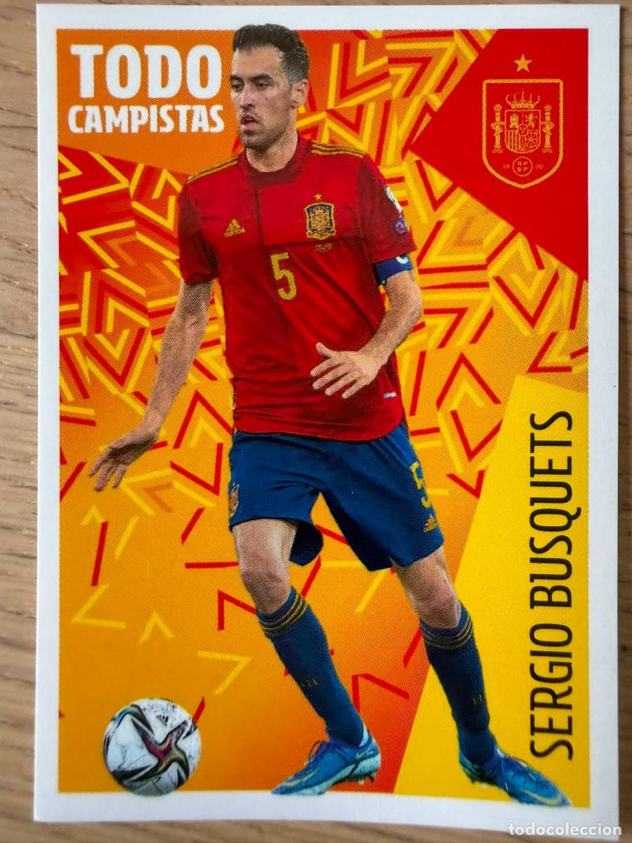 Fu&szlig;ball-Sticker: 23 SERGIO BUSQUET LOS IDOLOS DE LA ROJA CRACKS CARREFOUR ESPA&Ntilde;A MUNDIAL 2022 22 SIN PEGAR PANINI