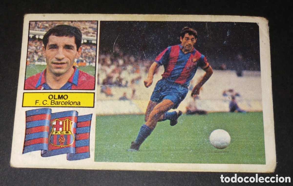 Cromos de f&uacute;tbol: Cromo Olmo F. C. Barcelona Liga 82 83 1982 1983 Ediciones Este sin pegar nunca pegado