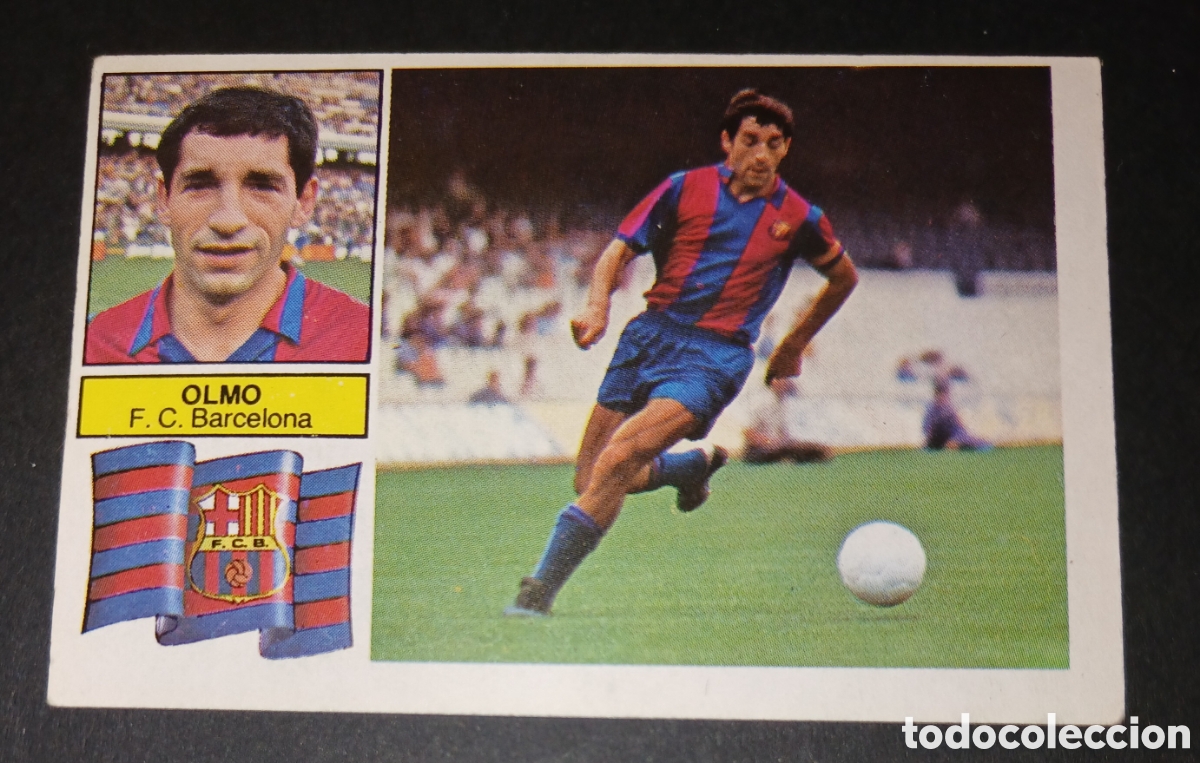 Cromos de f&uacute;tbol: Cromo Olmo F. C. Barcelona Liga 82 83 1982 1983 Ediciones Este sin pegar nunca pegado
