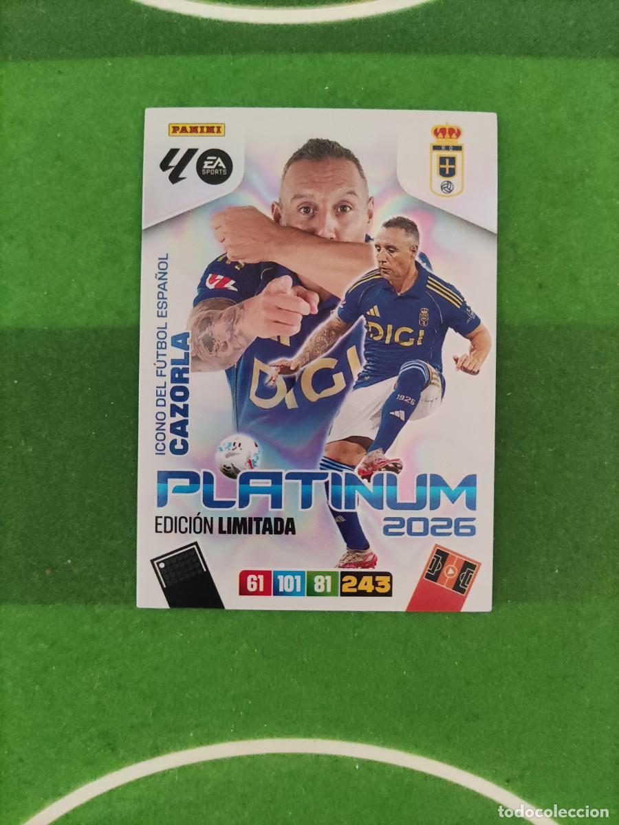 Cromos de f&uacute;tbol: Cazorla Oviedo Edici&oacute;n limitada Platinum Adrenalyn XL 2025/26 25/26