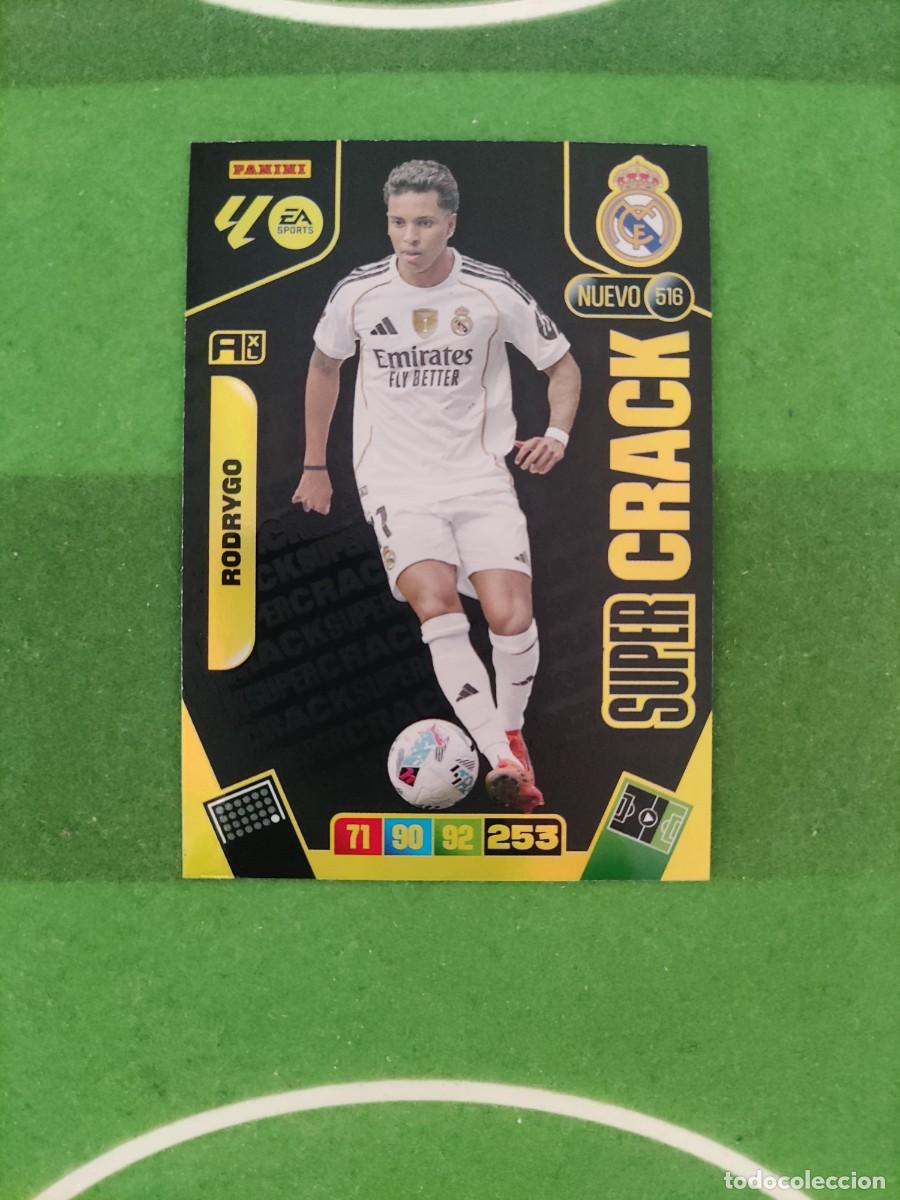 Cromos de f&uacute;tbol: Rodrygo Real Madrid Nuevo Super crack 516 Adrenalyn XL 2025/26 25/26